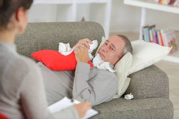 Homem Triste Stress — Fotografia de Stock