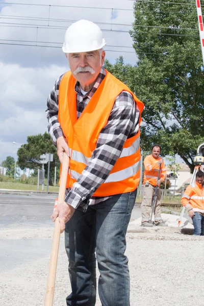 Senior Sito Pulizia Maschile — Foto Stock