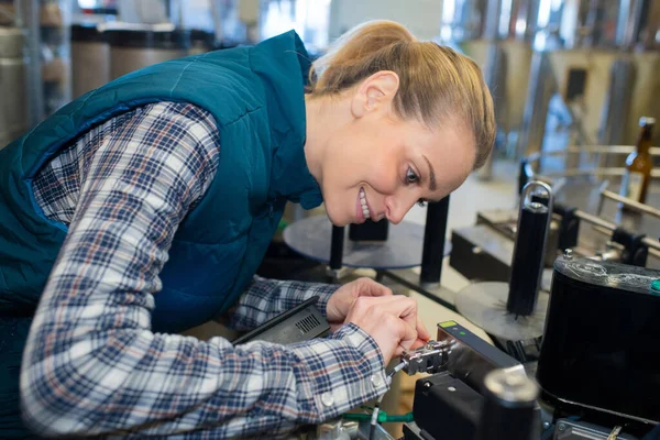 Vrouwelijke Werknemer Het Werk Plaats Postkantoor — Stockfoto