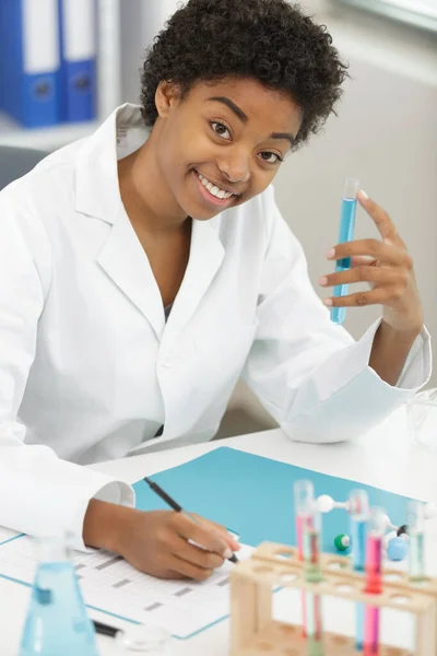 Amazing Blue Liquid Lab — Stock Photo, Image