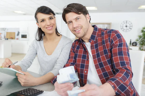 Familia Concepto Planificación Presupuestaria — Foto de Stock