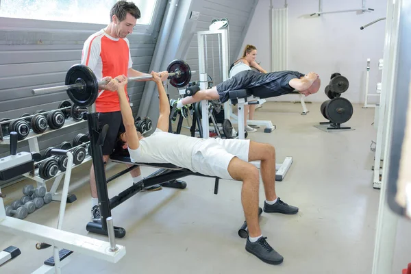 Porträtt Människor Gymmet — Stockfoto