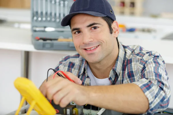 Electrician Residential Electrical System — Stockfoto