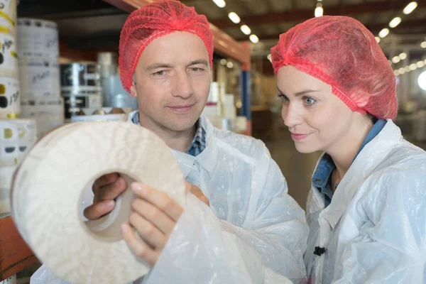 Employees Warehouse Checking Labels — Photo