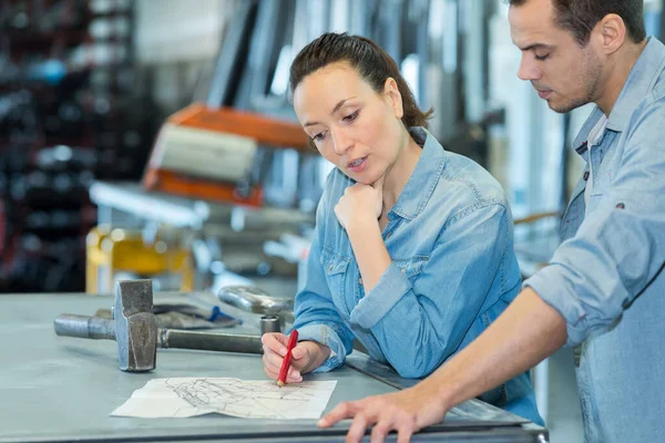 Colleagues Work Male — Foto Stock