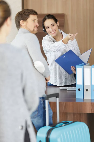 Patient Reception Hospital Nurse — Stock Photo, Image