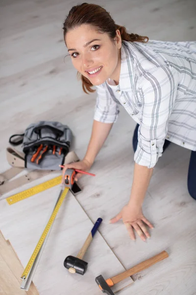 Cute Young Woman Expression Anticipation — Foto de Stock