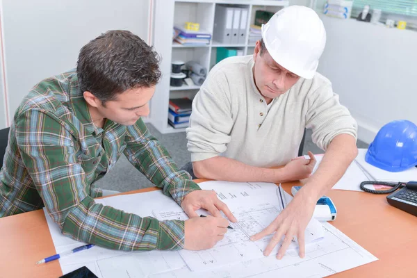 Two Architect Deep Conversation — Stock Photo, Image