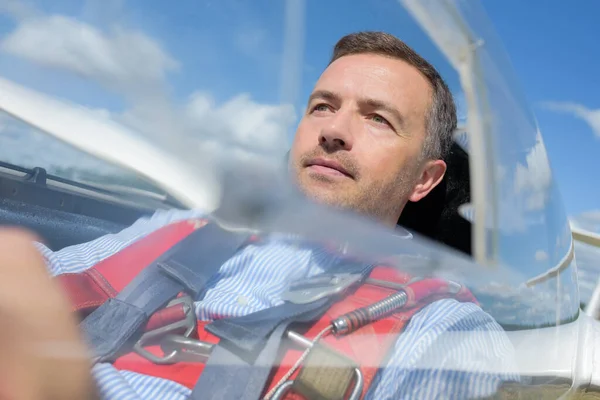 Pilot Aircraft Cockpit — Stock Photo, Image