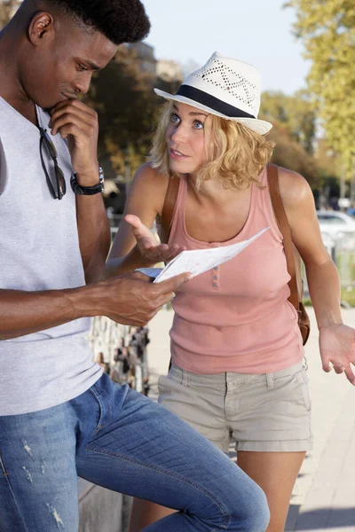 Couple Holiday Arguing Route — Stock Photo, Image