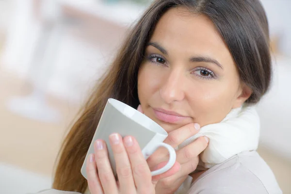 Una Donna Stagione Invernale — Foto Stock