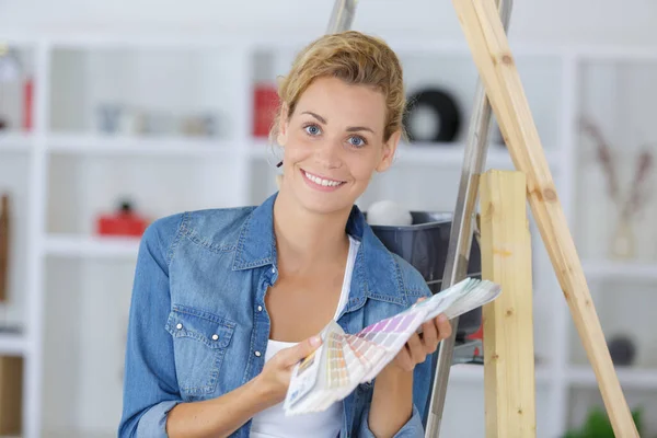 Plastic Kleur Staal Vrouw — Stockfoto