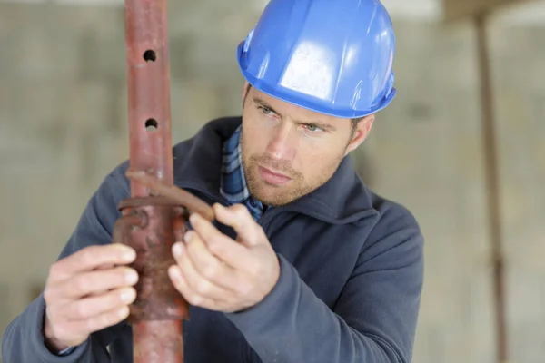 Bar Bender Bevestiging Stalen Versteviging — Stockfoto