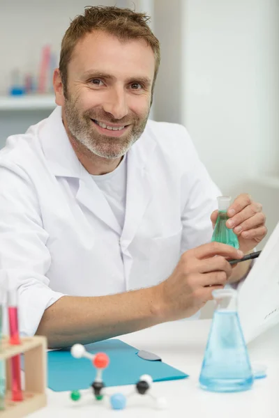 Science Chemistry Biology Pharmacy People Concept — Stock Photo, Image