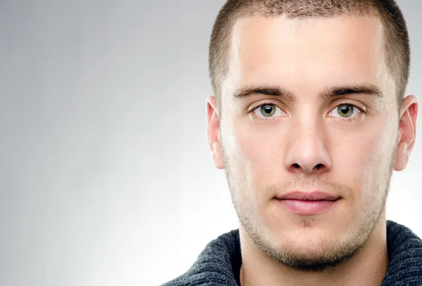 Close-up portrait of attractive young man — Stock Photo, Image