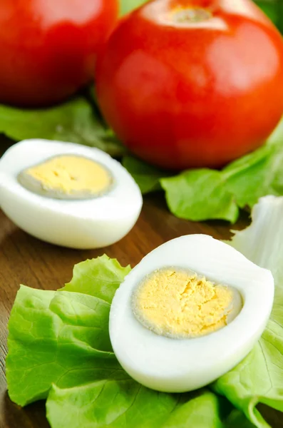 Sliced boiled egg — Stock Photo, Image