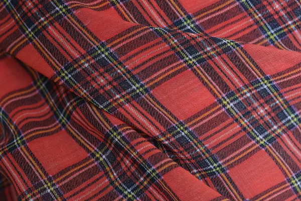 Plaid Fabric Background — Stock Photo, Image