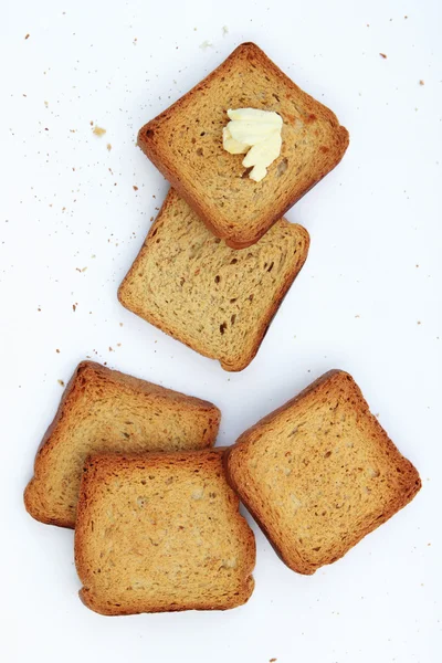 Torradas e manteiga — Fotografia de Stock