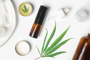 Tıbbi marihuana. CBD yağlı kozmetik ve tentürler.