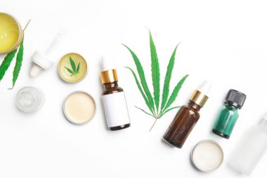 Tıbbi marihuana. CBD yağlı kozmetik ve tentürler.