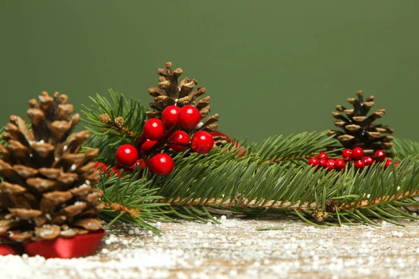 Festlig Naturlig Noll Avfall Plast Fri Juldekoration Diy Vinter Semester — Stockfoto