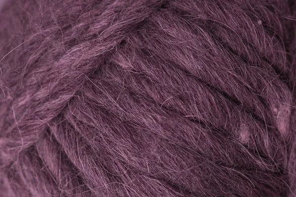 Pink Wool Thread Ball Close — Stock Photo, Image