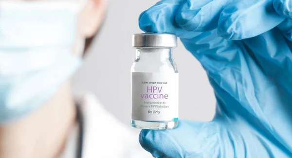 Вакцина Від Впл Вакцинація Імунізація Лікування Яке Запобігає Зараженню Певними — стокове фото