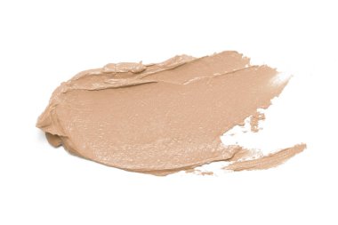 Sıvı makyaj Vakıflar/allık beyaz arka plan üzerinde