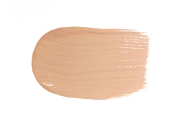 Sıvı makyaj Vakıflar/allık beyaz arka plan üzerinde