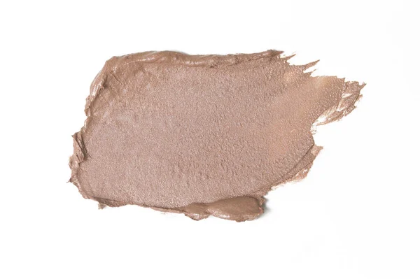 Creamy Neutral Toned Makeup Sample White Background — Foto Stock