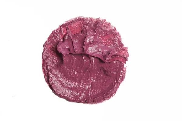 Образец Розового Макияжа Белом Фоне Декоративный Косметический Мазок — стоковое фото