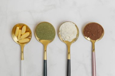 Çeşitli besin kaynakları var. Cilt, eklemler, bağırsaklar ve genel sağlık için beslenme veya besin takviyeleri. 