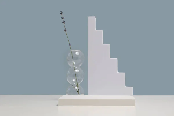 Abstrakte Minimale Moderne Szene Modernes Set Aus Verschiedenen Geometrischen Formen — Stockfoto