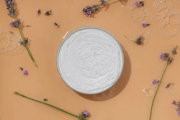 Gently Lavender Moisturizing Whipped Soap Natural Organic Cosmetic Skin Body — Φωτογραφία Αρχείου