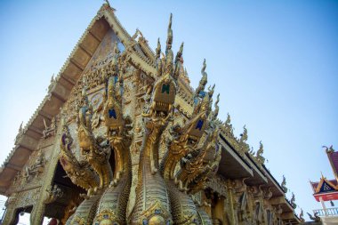 Nan, Tayland 29 Aralık 2021 - Wat Phra that Kao Noi, Tayland