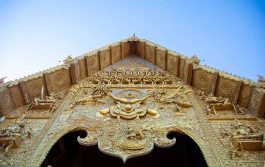 Nan, Tayland 29 Aralık 2021 - Wat Phra that Kao Noi, Tayland