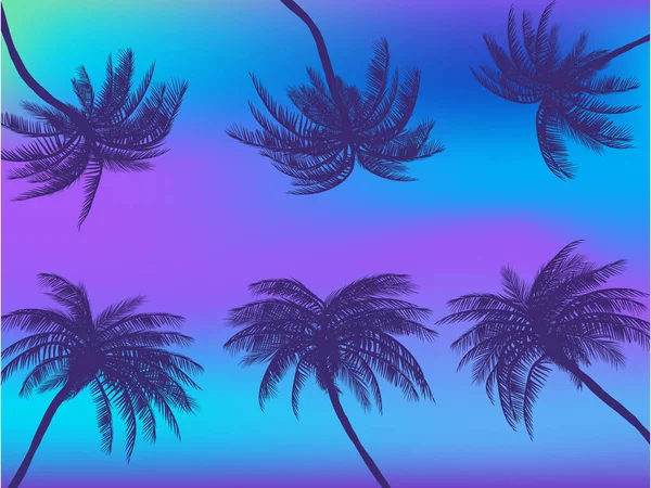Moderne Lila Palmen Netzhintergrund Vektorillustration Eps — Stockvektor