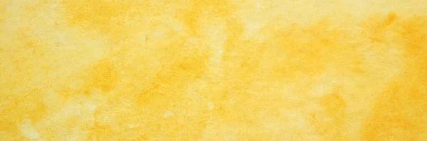 Yellow Watercolour Background Watercolour Painting Soft Textured Wet White Paper — Stock Photo, Image