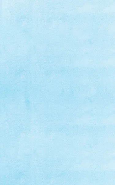 Vertikal Blå Akvarell Bakgrund Akvarell Målning Mjuk Struktur Vått Vitt — Stockfoto