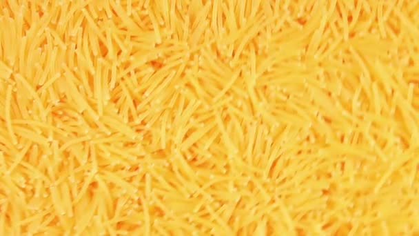 Uncooked Noodles Background Rotating Clockwise — Stock Video