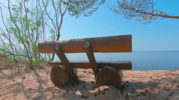 Colorful Sea Panorama Summer Sunny Day Slow Motion Access Baltic — Vídeos de Stock