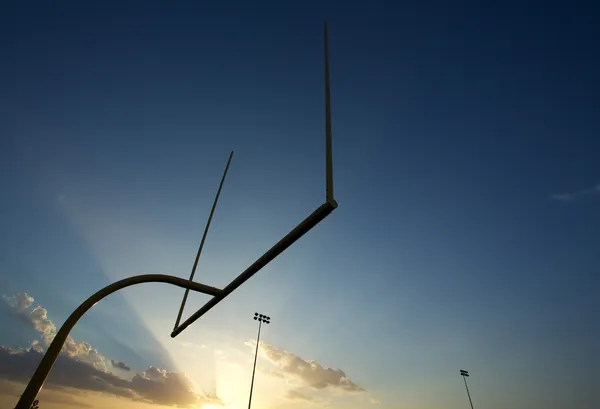 Amerikan futbolu gol arkadan aydınlatmalı deftere nakleder.