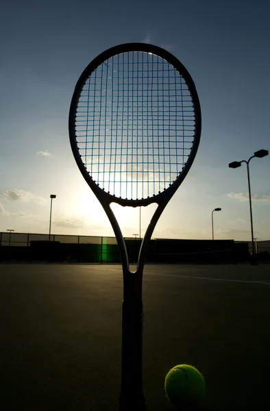 Tennis at Sundown — Stock Photo, Image