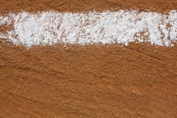 Baseball Infield Chalk Line — Stock Photo, Image