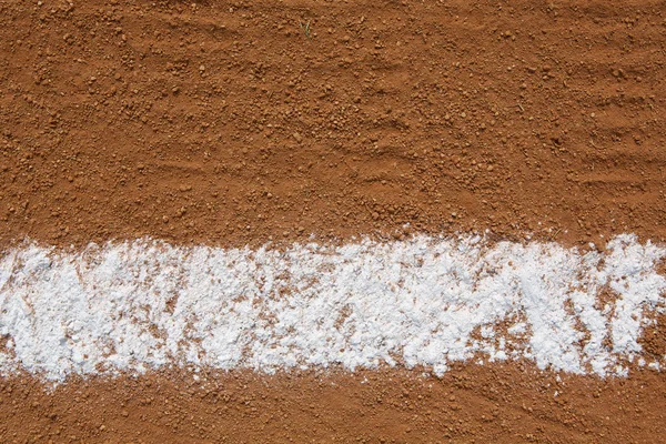 Baseball Infield Chalk Line — Stock Photo, Image