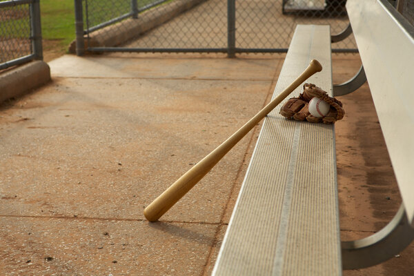 Basebal in the Dugout