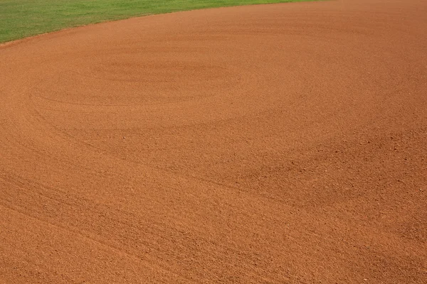 Patrones de Béisbol Infield Dirt — Foto de Stock