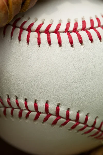 Baseball Makro aus nächster Nähe — Stockfoto