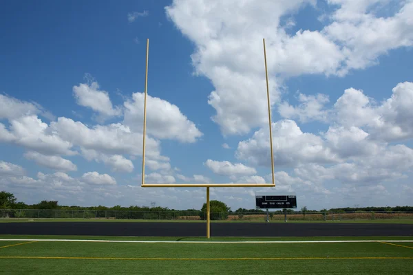 Amerikaanse voetbal veld doelpalen — Stockfoto