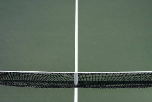 Lignes de court de tennis et filet — Photo